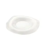 Блюдо сервировочное ручная работа фарфор D=29,H=3см белый