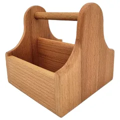 Подставка для мельниц для специй бук ,H=15,L=15,B=15см св. дерево, изображение 3