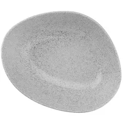 Salad bowl "Galaxy" asymmetrical  porcelain  1.2 l  D=230, H=73mm  light-gray.