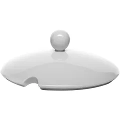 Крышка для супницы «Кашуб-хел» фарфор D=24,H=9см белый