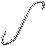 Крюк для мяса до 25 кг сталь нерж. ,L=80,B=28мм металлич.
