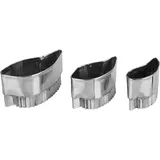 Нож для декор.нарезки фруктов сталь нерж.,полипроп. D=18,L=147мм черный,металлич.