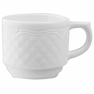 Чашка кофейная «Афродита» фарфор 100мл D=6,H=5,L=8см белый, Цвет: Белый