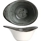 Салатник «Урбан» фарфор 125мл ,H=55,L=130мм тем.сер.