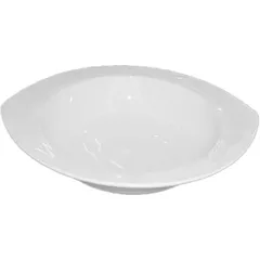 Salad bowl “Kunstwerk” sheet  porcelain ,H=8,L=28,B=24cm