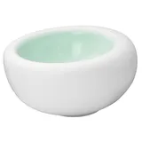 Салатник «Нинфа» фарфор 350мл ,H=90,L=170,B=155мм белый,аквамарин