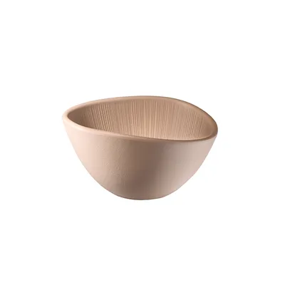 Салатник «Нэро» пластик 300мл ,H=80,L=145,B=125мм бежев.