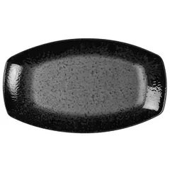 Тарелка «Нанокрем Блэк» прямоугольная фарфор ,H=33,L=270,B=160мм черный