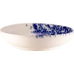 Салатник «Фобос» керамика 1,8л D=280,H=65мм белый,синий, изображение 2