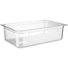 Gastronorm container (1/1)  polycarbonate , H=15, L=53, B=32.5 cm  transparent.