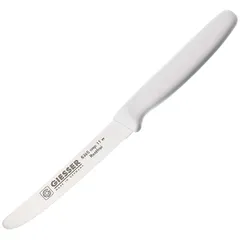 Kitchen knife  white handle  stainless steel, plastic  L=11cm