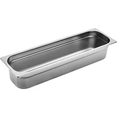 Gastronorm container (2/4) with handles  stainless steel , H=10cm