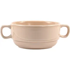 Broth cup “Watercolor” Prince  porcelain  380 ml  D=117/155, H=63mm  pink.