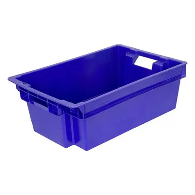 Ящик для продуктов полиэтилен 35л ,H=20,L=60,B=40см синий