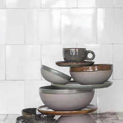 Чайная пара «Серфис» керамика 230мл D=93/157,H=67мм сизый, изображение 2