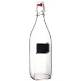Бутылка «Лавана» с крышкой стекло 1,055л D=88,H=306,5мм прозр.,черный