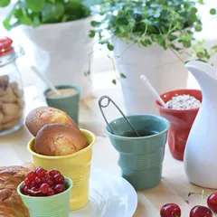 Стакан для горячих напитков «Фруассэ» для капучино фарфор 180мл D=85,H=85мм красный, изображение 2