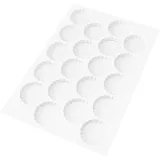 Форма кондитерская «Круг рифленный»[20шт] абс-пластик D=9,L=58,B=39см белый