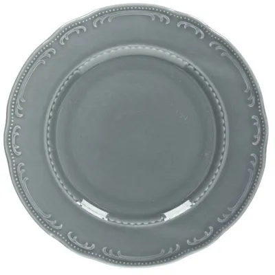 Тарелка «В.Виена Шарм» мелкая фарфор D=21,H=2см серый, Цвет: Серый, Диаметр (мм): 210