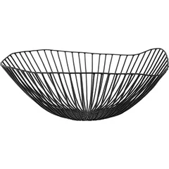 Fruit basket steel D=39,H=13cm black