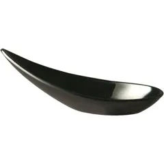 Spoon for serving canapes plastic ,H=40,L=110,B=45mm black