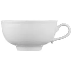 Broth cup with handle  porcelain  400 ml  D=12, H=6, L=14cm  white