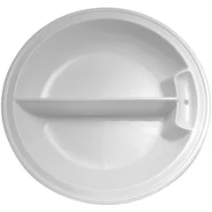 Гастроемкость с разделителем фарфор D=39,H=6см белый