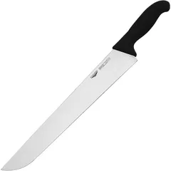 Knife for slicing meat  stainless steel , L=36 cm  black, metal.