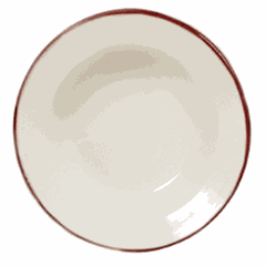 Тарелка для пасты «Кларет» фарфор 0,6л D=29,H=3см бежев.,бордо