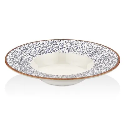 Тарелка для пасты,супа d=28 cм,480 мл, фарфор,серия "Tinta Edera" By Bone