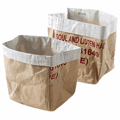 Контейнер для подачи набор[2шт] бумага,полипроп. ,H=17,L=15,B=15см