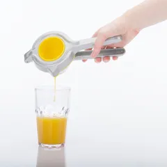 Сквизер для цитрусовых алюмин.,пластик ,H=8,L=26,B=12см серебрист.,желт., изображение 3