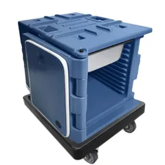 Тележка для термоконтейнеров полиэтилен ,H=19,L=72,5,B=55см черный, изображение 3