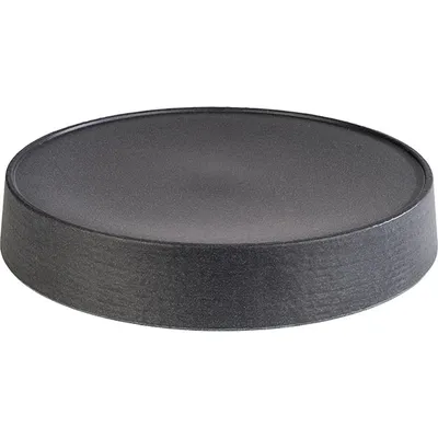 Блюдо сервировочное круглое «Слейт Рок» пластик D=330,H=55мм черный, изображение 2