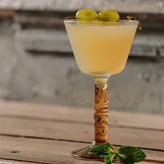 Бокал для вина «Тики» стекло 200мл D=90,H=163мм прозр.,амбер, изображение 3