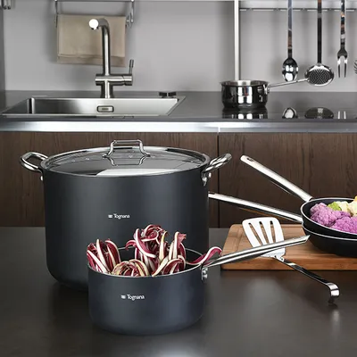 Сотейник «Про Даймонд» алюмин.,сталь 3,07л D=20,H=11см черный,металлич., изображение 4