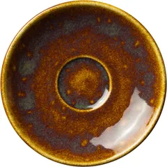 Saucer “Vesuvius Amber”  porcelain  D=12.5 cm  amber