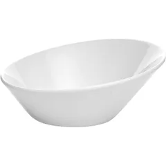 Salad bowl “Taste white”  porcelain  0.55 l  D=205, H=80mm  white