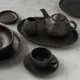 Чайник заварочный «Оникс» фактурный керамика 0,6л ,H=11,L=13см черный, Объем по данным поставщика (мл): 600, изображение 2