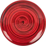 Тарелка мелкая керамика D=22,H=2см красный
