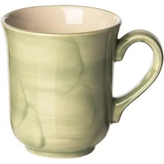 Кружка «Феннель» фарфор 237мл D=80,H=90,L=115мм зелен.,бежев.