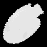 Блюдо «Кунстверк» рыба фарфор ,H=3,L=35,B=26см белый