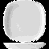 Тарелка «Капри» квадратная фарфор ,H=3,L=25,B=25см белый