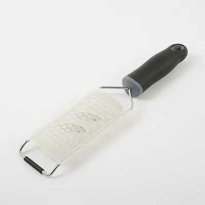 Терка с ручкой сталь нерж.,пластик ,L=315/138,B=65мм металлич.,черный, изображение 3