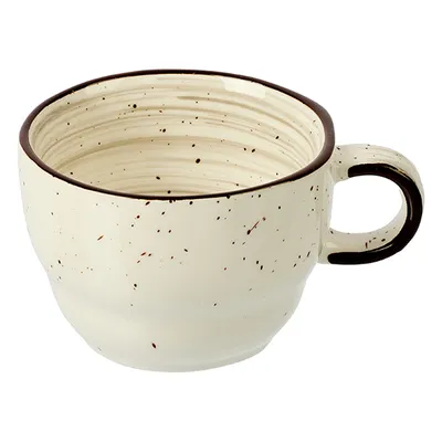 Чашка чайная «Пастораль» фарфор 190мл D=85/55,H=55мм серый, Цвет: Серый