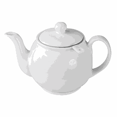 Kettle with metal sieve porcelain 0.5l white