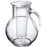 Кувшин «Куфра» с охладителем стекло 2л D=17,95,H=21,1см прозр.,белый