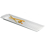 Блюдо «Бомбей» прямоугольное фарфор ,H=15,L=215,B=65мм белый