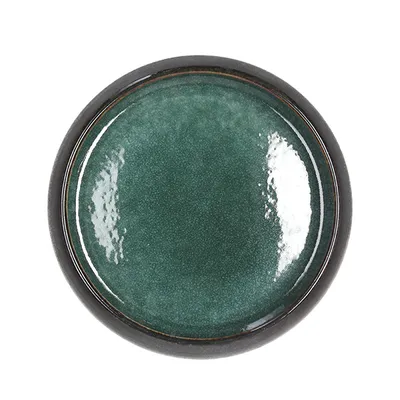 Салатник «Эллипс» керамика D=200,H=55мм коричнев.,зелен., изображение 2