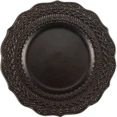 Plate “Skalystos” pie ceramics D=15,H=2cm black